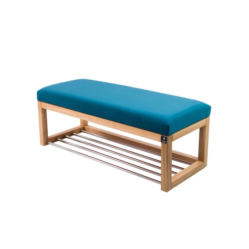 Ławeczka Pufa Tapicerowana Siedzisko Gładkie Niebieski LPG-4 Rozmiary od 50 cm do 200 cm