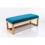 Ławeczka Pufa Tapicerowana Siedzisko Gładkie Niebieski LPG-4 Rozmiary od 50 cm do 200 cm