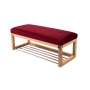 Ławka Pufa Tapicerowana Siedzisko Gładkie Bordowy LPG-4 Rozmiary od 50 cm do 200 cm