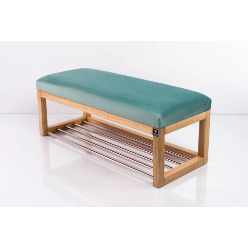 Ławka Pufa Tapicerowana Siedzisko Gładkie Mięta LPG-4 Rozmiary od 50 cm do 200 cm