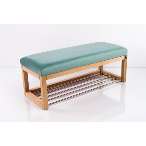 Ławka Pufa Tapicerowana Siedzisko Gładkie Mięta LPG-4 Rozmiary od 50 cm do 200 cm