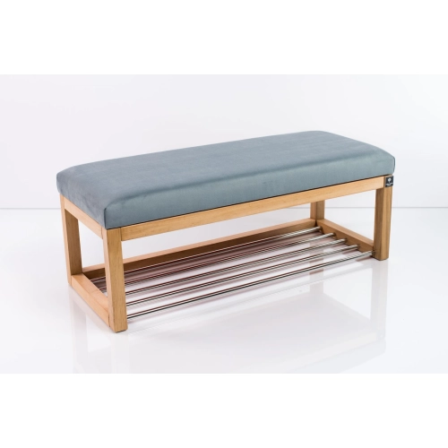 Ławka Pufa Tapicerowana Siedzisko Gładkie Popiel LPG-4 Rozmiary od 50 cm do 200 cm