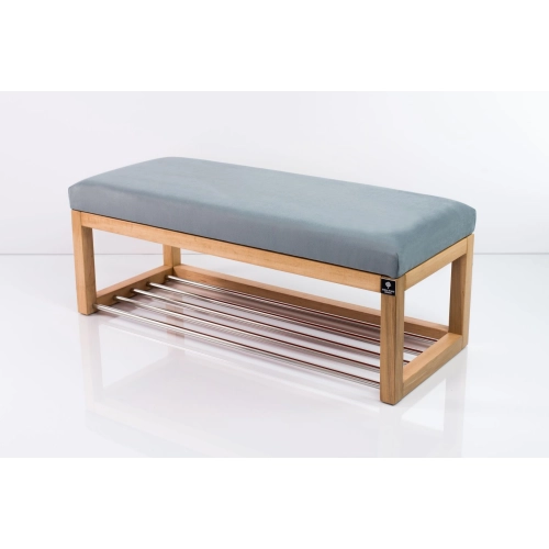 Ławka Pufa Tapicerowana Siedzisko Gładkie Popiel LPG-4 Rozmiary od 50 cm do 200 cm