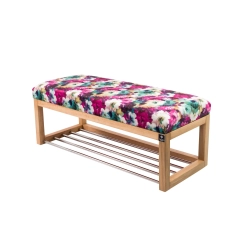 Ławeczka Pufa Tapicerowana Siedzisko Gładkie Print AA1 Rozmiary od 50 cm do 200 cm