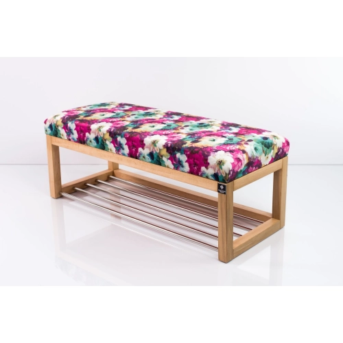 Ławeczka Pufa Tapicerowana Siedzisko Gładkie Print AA1 Rozmiary od 50 cm do 200 cm