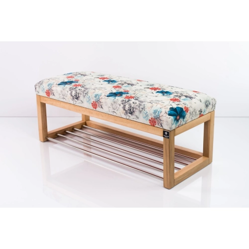 Ławeczka Pufa Tapicerowana Siedzisko Gładkie Print AB1 Rozmiary od 50 cm do 200 cm