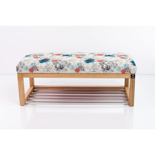 Ławeczka Pufa Tapicerowana Siedzisko Gładkie Print AB1 Rozmiary od 50 cm do 200 cm