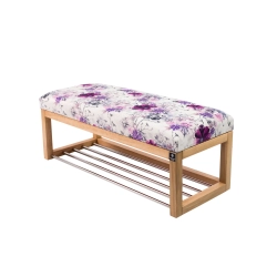 Ławeczka Pufa Tapicerowana Siedzisko Gładkie Print AB3 Rozmiary od 50 cm do 200 cm