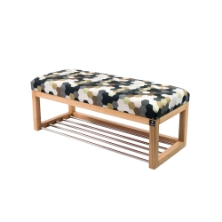 Ławeczka Pufa Tapicerowana Siedzisko Gładkie Print AC6 Rozmiary od 50 cm do 200 cm