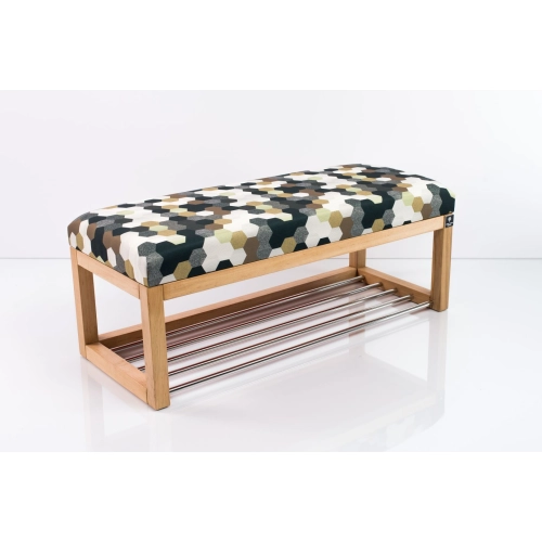 Ławeczka Pufa Tapicerowana Siedzisko Gładkie Print AC6 Rozmiary od 50 cm do 200 cm