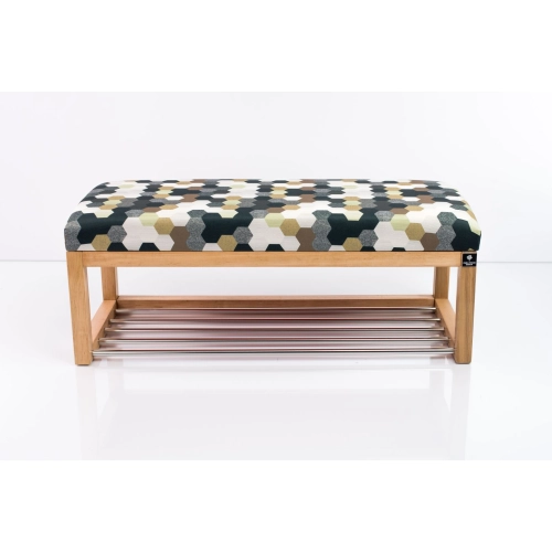 Ławeczka Pufa Tapicerowana Siedzisko Gładkie Print AC6 Rozmiary od 50 cm do 200 cm