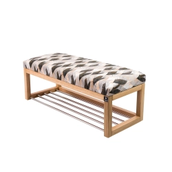 Ławeczka Pufa Tapicerowana Siedzisko Gładkie Ażurowe Liście LPG-4 Rozmiary od 50 cm do 200 cm