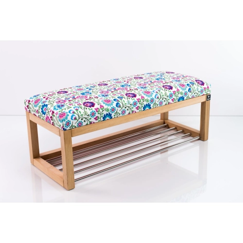 Ławeczka Pufa Tapicerowana Siedzisko Gładkie Kwiaty Łowieckie LPG-4 Rozmiary od 50 cm do 200 cm