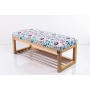 Ławeczka Pufa Tapicerowana Siedzisko Gładkie Kwiaty Łowieckie LPG-4 Rozmiary od 50 cm do 200 cm