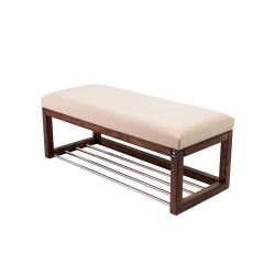 Ławka Pufa Tapicerowana Siedzisko Gładkie Beż LPG-4 Rozmiary od 50 cm do 200 cm