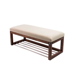 Ławka Pufa Tapicerowana Siedzisko Gładkie Beż LPG-4 Rozmiary od 50 cm do 200 cm