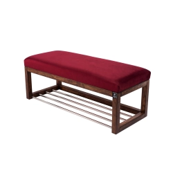 Ławka Pufa Tapicerowana Siedzisko Gładkie Bordowy LPG-4 Rozmiary od 50 cm do 200 cm