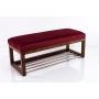 Ławka Pufa Tapicerowana Siedzisko Gładkie Bordowy LPG-4 Rozmiary od 50 cm do 200 cm