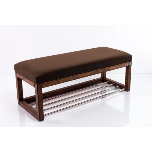 Ławka Pufa Tapicerowana Siedzisko Gładkie Brązowy LPG-4 Rozmiary od 50 cm do 200 cm