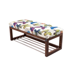 Ławeczka Pufa Tapicerowana Siedzisko Gładkie Butterfly 04 Rozmiary od 50 cm do 200 cm