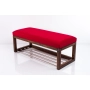 Ławka Pufa Tapicerowana Siedzisko Gładkie Czerwony LPG-4 Rozmiary od 50 cm do 200 cm