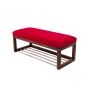 Ławka Pufa Tapicerowana Siedzisko Gładkie Czerwony LPG-4 Rozmiary od 50 cm do 200 cm