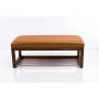 Ławka Pufa Tapicerowana Siedzisko Gładkie Ekoskóra Brązowa LPG-4 Rozmiary od 50 cm do 200 cm