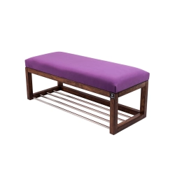 Ławka Pufa Tapicerowana Siedzisko Gładkie Fioletowy LPG-4 Rozmiary od 50 cm do 200 cm