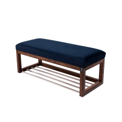 Ławka Pufa Tapicerowana Siedzisko Gładkie Granatowy LPG-4 Rozmiary od 50 cm do 200 cm