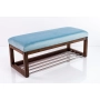 Ławka Pufa Tapicerowana Siedzisko Gładkie Jasny Błękit LPG-4 Rozmiary od 50 cm do 200 cm