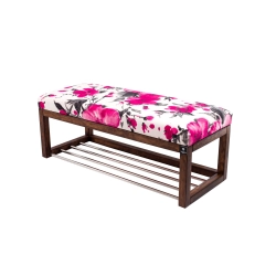 Ławeczka Pufa Tapicerowana Siedzisko Gładkie Róż LPG-4 Rozmiary od 50 cm do 200 cm