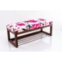 Ławeczka Pufa Tapicerowana Siedzisko Gładkie Róż LPG-4 Rozmiary od 50 cm do 200 cm