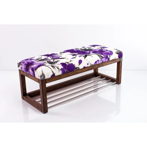 Ławeczka Pufa Tapicerowana Siedzisko Gładkie Fiolet LPG-4 Rozmiary od 50 cm do 200 cm