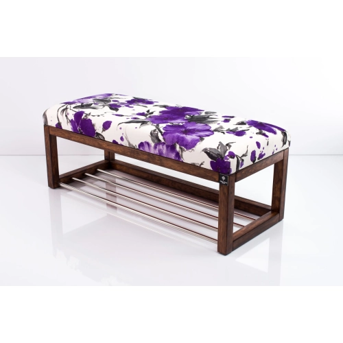 Ławeczka Pufa Tapicerowana Siedzisko Gładkie Fiolet LPG-4 Rozmiary od 50 cm do 200 cm