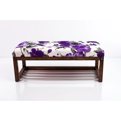 Ławeczka Pufa Tapicerowana Siedzisko Gładkie Fiolet LPG-4 Rozmiary od 50 cm do 200 cm