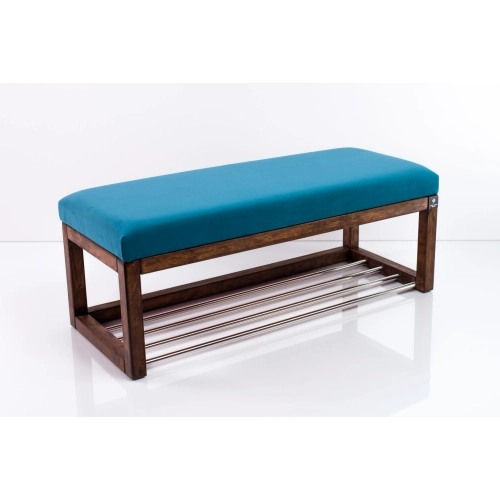 Ławeczka Pufa Tapicerowana Siedzisko Gładkie Niebieski LPG-4 Rozmiary od 50 cm do 200 cm