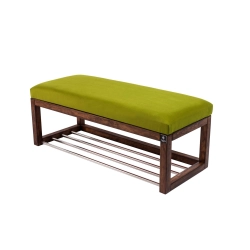Ławka Pufa Tapicerowana Siedzisko Gładkie Zieleń Pistacja LPG-4 Rozmiary od 50 cm do 200 cm