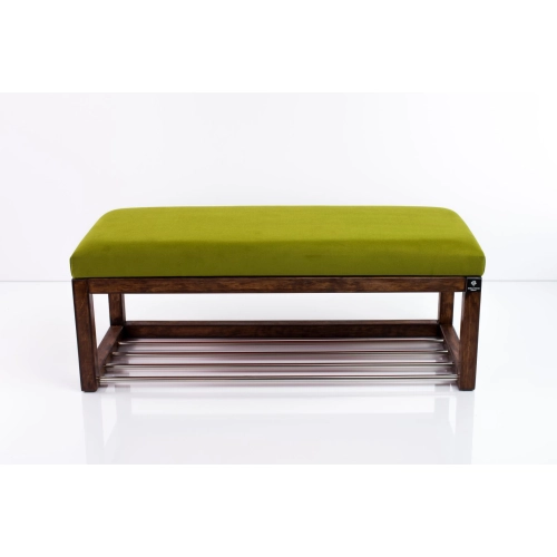 Ławka Pufa Tapicerowana Siedzisko Gładkie Zieleń Pistacja LPG-4 Rozmiary od 50 cm do 200 cm