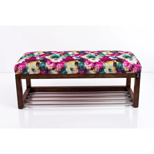 Ławeczka Pufa Tapicerowana Siedzisko Gładkie Print AA1 Rozmiary od 50 cm do 200 cm