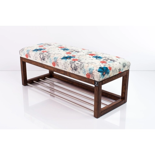 Ławeczka Pufa Tapicerowana Siedzisko Gładkie Print AB1 Rozmiary od 50 cm do 200 cm