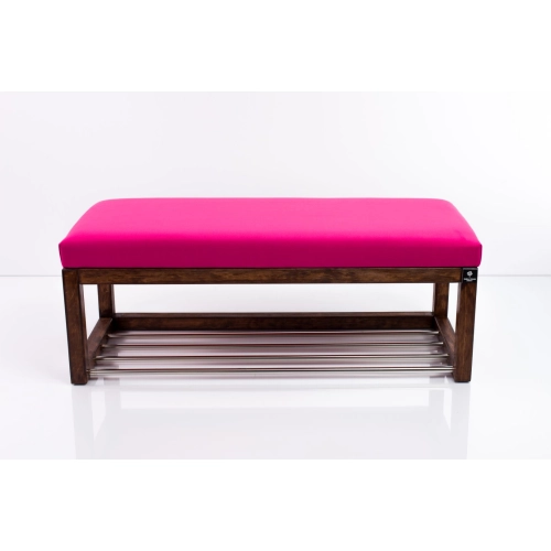 Ławka Pufa Tapicerowana Siedzisko Gładkie Różowy LPG-4 Rozmiary od 50 cm do 200 cm