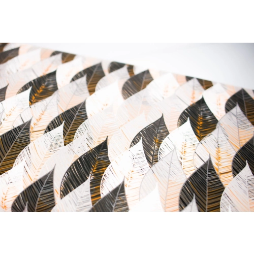 Ławeczka Pufa Tapicerowana Siedzisko Gładkie Ażurowe Liście LPG-4 Rozmiary od 50 cm do 200 cm