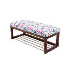 Ławeczka Pufa Tapicerowana Siedzisko Gładkie Kwiaty Łowieckie LPG-4 Rozmiary od 50 cm do 200 cm