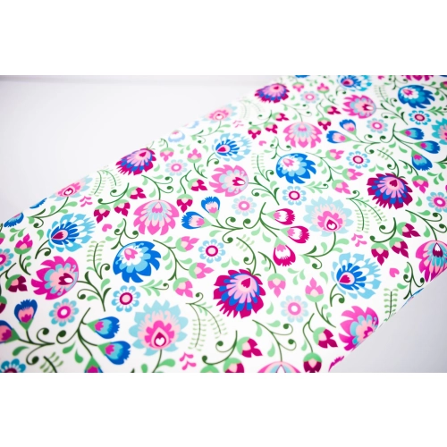 Ławeczka Pufa Tapicerowana Siedzisko Gładkie Kwiaty Łowieckie LPG-4 Rozmiary od 50 cm do 200 cm