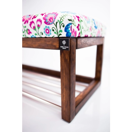 Ławeczka Pufa Tapicerowana Siedzisko Gładkie Kwiaty Łowieckie LPG-4 Rozmiary od 50 cm do 200 cm