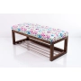 Ławeczka Pufa Tapicerowana Siedzisko Gładkie Kwiaty Łowieckie LPG-4 Rozmiary od 50 cm do 200 cm