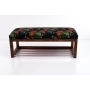 Ławeczka Pufa Tapicerowana Siedzisko Gładkie Liście Maki Koliber LPG-4 Rozmiary od 50 cm do 200 cm