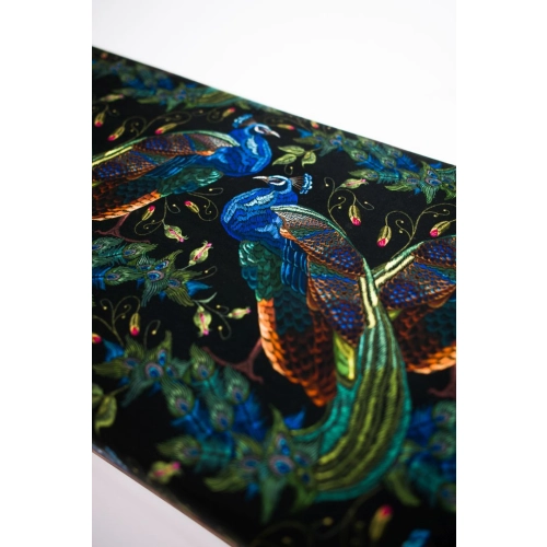 Ławeczka Pufa Tapicerowana Siedzisko Gładkie Pawie LPG-4 Rozmiary od 50 cm do 200 cm