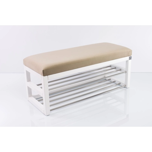 Ławka Pufa Tapicerowana Siedzisko Gładkie Beż LPG-5 Rozmiary od 50 cm do 200 cm