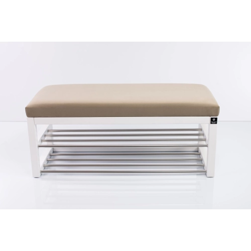 Ławka Pufa Tapicerowana Siedzisko Gładkie Beż LPG-5 Rozmiary od 50 cm do 200 cm